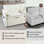 Canapé modulable en forme de U 5 places en chenille beige/noir/bleu