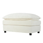 Canapé modulable en forme de U 5 places en chenille beige/noir/bleu