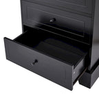 Armoire de rangement à 2 portes et 4 tiroirs pour salle de bain ou bureau