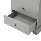 Armoire de rangement à 2 portes et 4 tiroirs pour salle de bain ou bureau