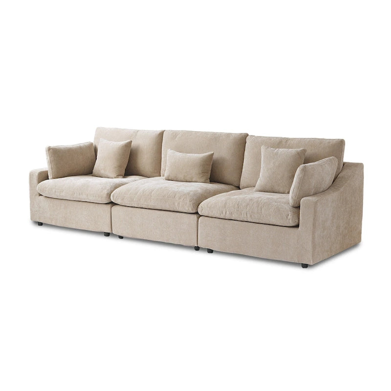 Canapés modulaires sectionnels, Canapés profonds minimalistes et confortables en duvet pour bureau et appartement