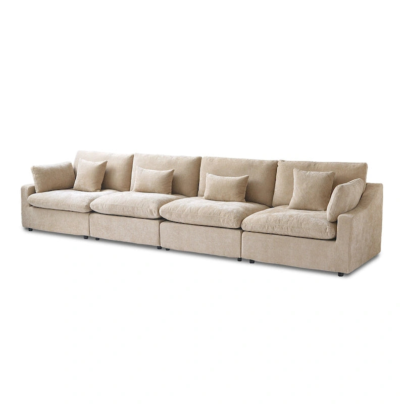Canapés modulaires sectionnels, Canapés profonds minimalistes et confortables en duvet pour bureau et appartement