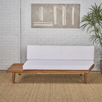 Christopher Knight Home Eulah Canapé en bois et tissu minimaliste, côté gauche