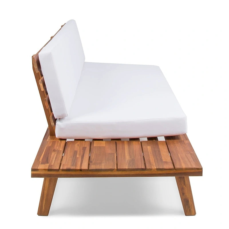 Christopher Knight Home Eulah Canapé en bois et tissu minimaliste, côté gauche