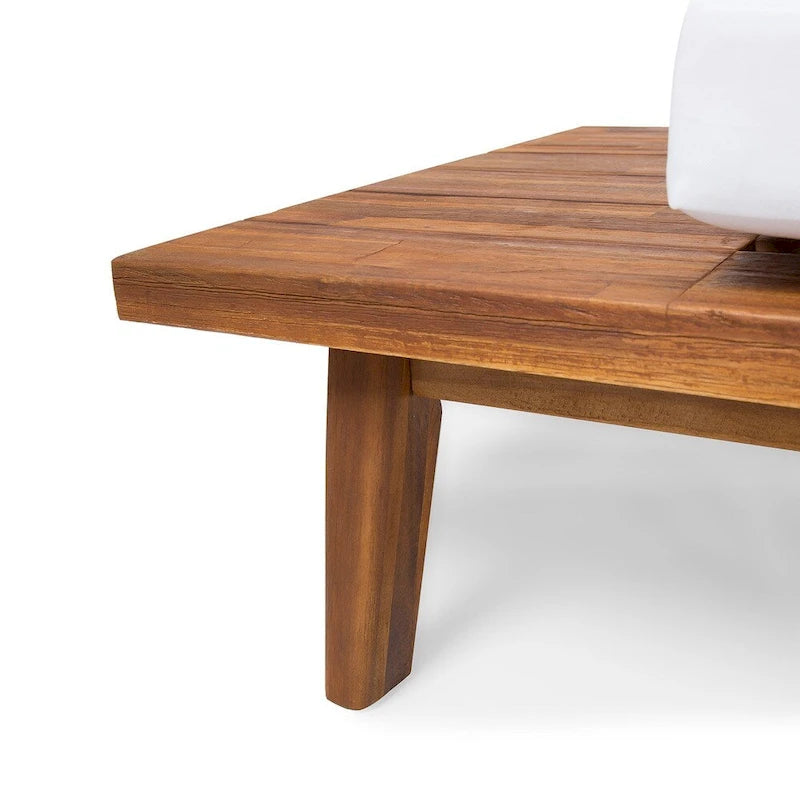 Christopher Knight Home Eulah Canapé en bois et tissu minimaliste, côté gauche