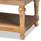 Banc de rangement capitonné rustique gris/anthracite, 2 places