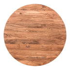 Table basse ronde moderne en bois d'acacia massif Aurelle Home
