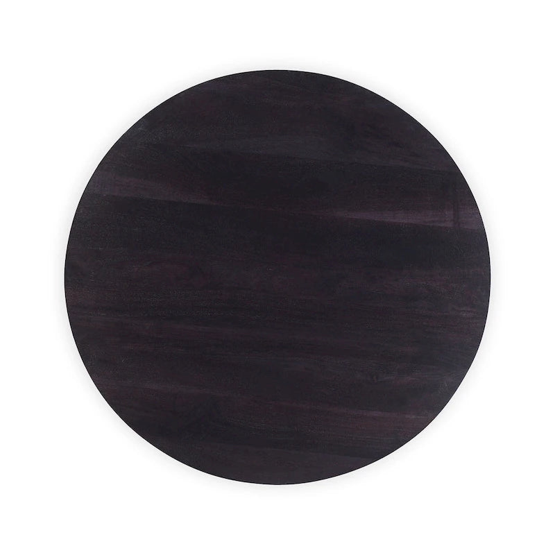 Table basse ronde moderne en bois d'acacia massif Aurelle Home