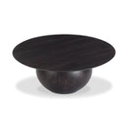 Table basse ronde moderne en bois d'acacia massif Aurelle Home