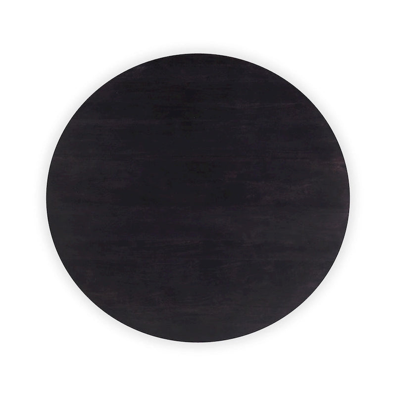 Table basse ronde moderne en bois d'acacia massif Aurelle Home