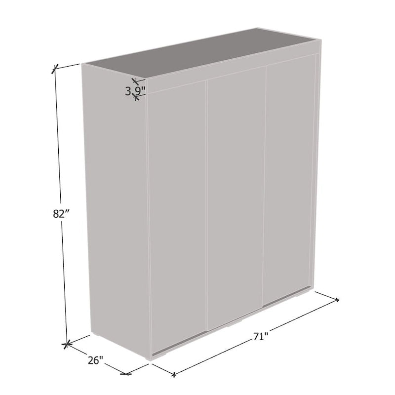 Armoire 3 Portes Miroir Strick & Bolton Suger