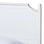 Lit Plateforme en Bois Blanc, Style Traditionnel, Grand Lit/Très Grand Lit