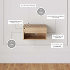 Table de chevet flottante moderne