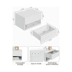 Table de chevet flottante moderne