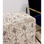 Pouf Pasargad Home Grandcanyon en Coton Premium, Taupe