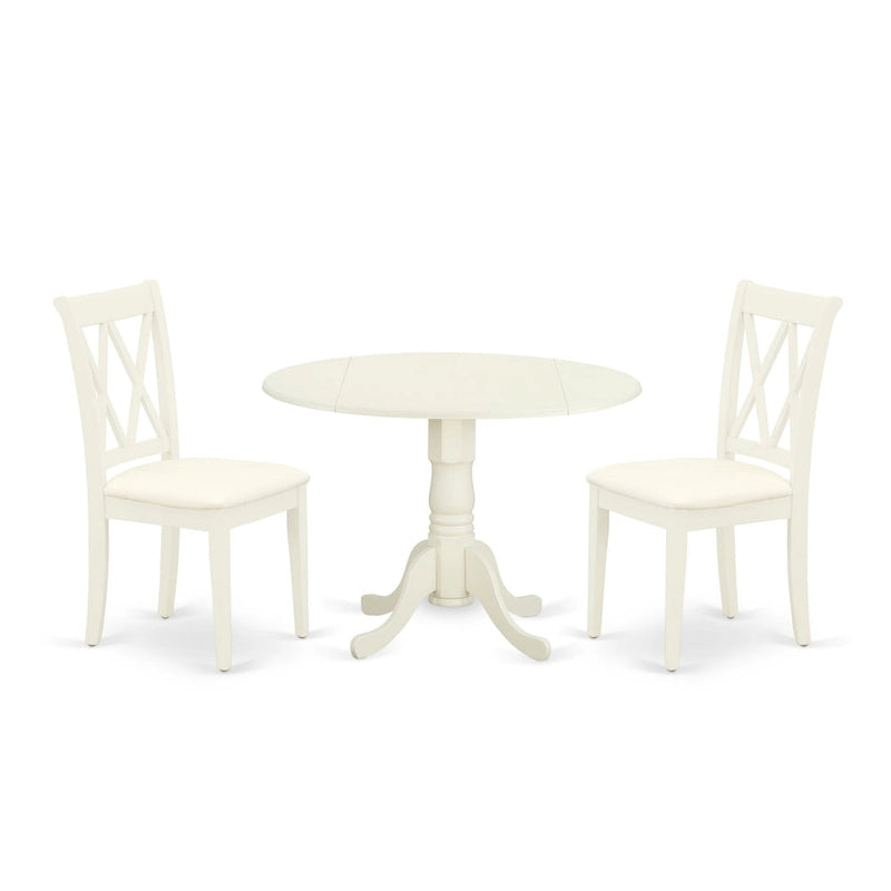 East West Furniture – Ensemble de salle à manger – Une table de salle à manger et des chaises de salle à manger – (Option finition et pièces)