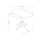 East West Furniture – Ensemble de salle à manger – Une table de salle à manger et des chaises de salle à manger – (Option finition et pièces)