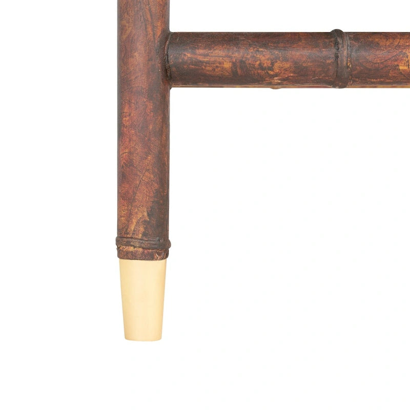 Console de table SAFAVIEH Franc brun foncé/doré à 2 tiroirs et 1 étagère - 42 L x 15,8 P x 29 H - 42Lx16Px29H