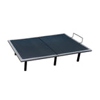 Base de lit réglable grise avec télécommande, ajustement de la tête et des pieds, 1-2 personnes