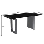 Table à manger rectangulaire en pierre blanche or / verre noir / pierre gris moyen, plateau en pierre frittée ou en verre, 4 à 6 places