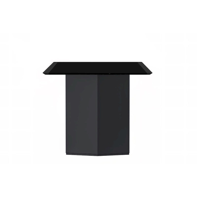 Table à manger rectangulaire en pierre blanche or / verre noir / pierre gris moyen, plateau en pierre frittée ou en verre, 4 à 6 places