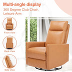 Fauteuil inclinable Winback marron avec massage, une place