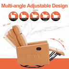 Fauteuil inclinable Winback marron avec massage, une place