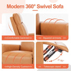 Fauteuil inclinable Winback marron avec massage, une place
