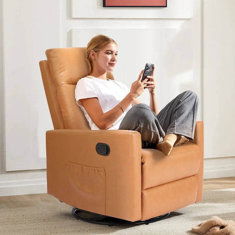 Fauteuil inclinable Winback marron avec massage, une place