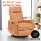 Fauteuil inclinable Winback marron avec massage, une place